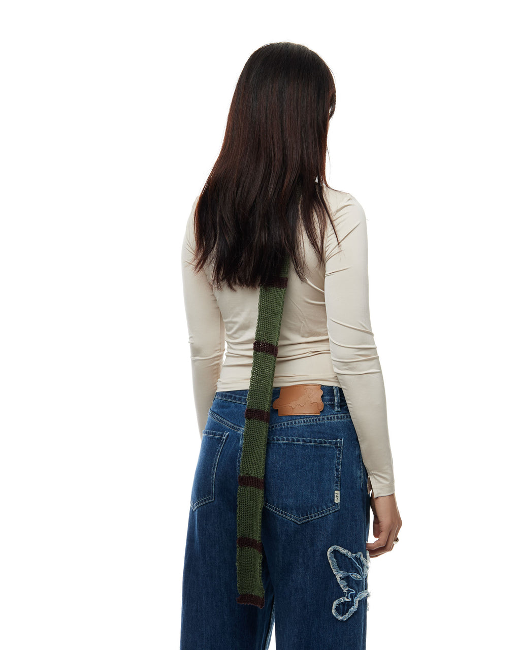 Thin Knit Scarf - River Bank