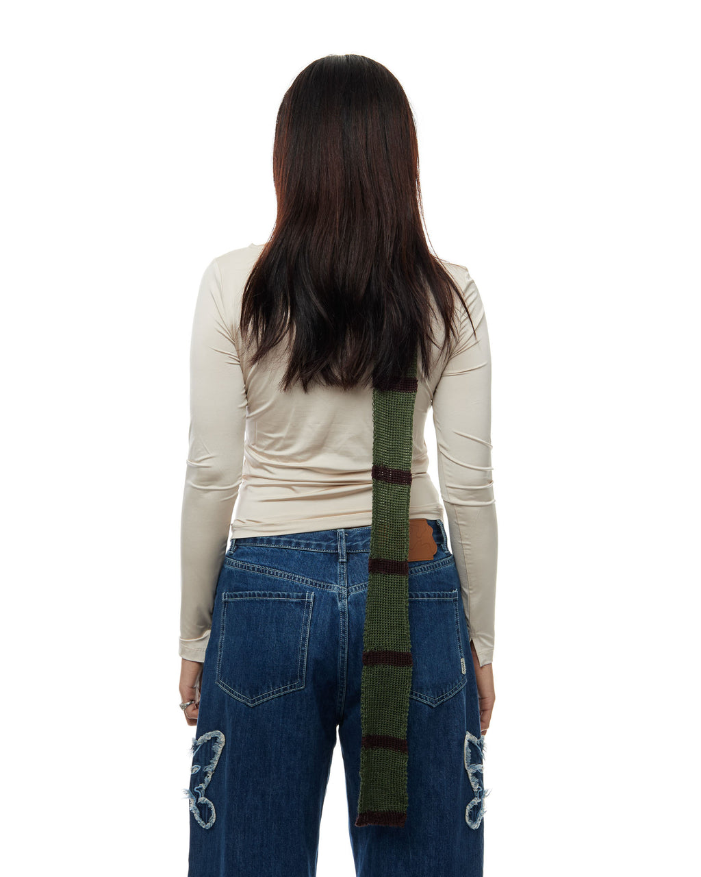 Thin Knit Scarf - River Bank