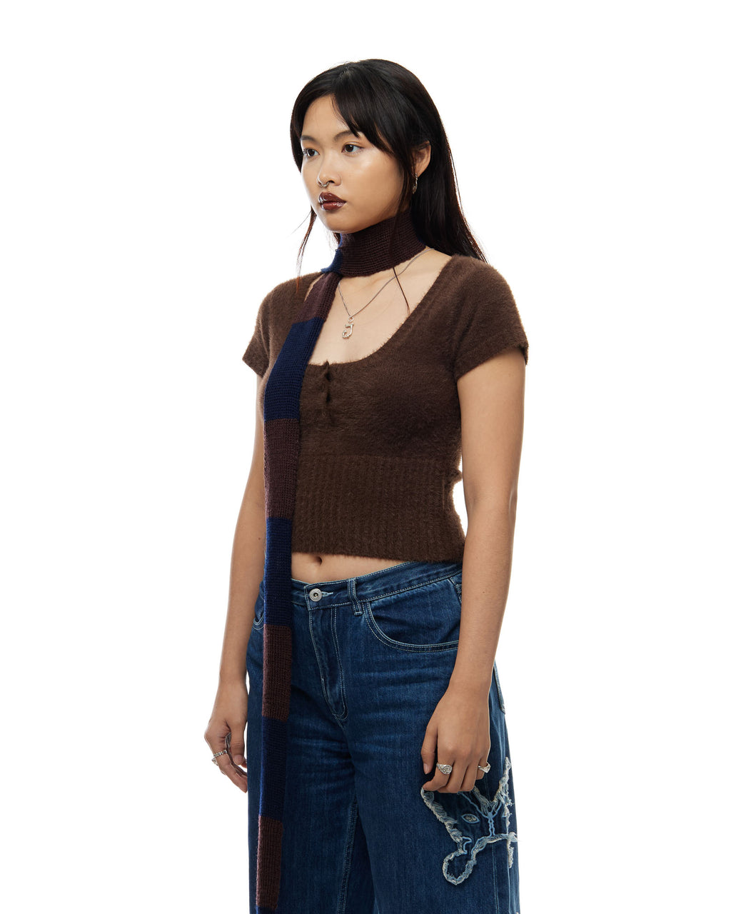 Thin Knit Scarf - Tectonic